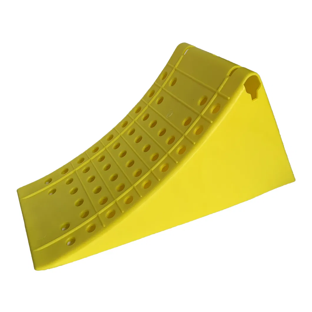 Yellow Plastic Truck Wheel Chock