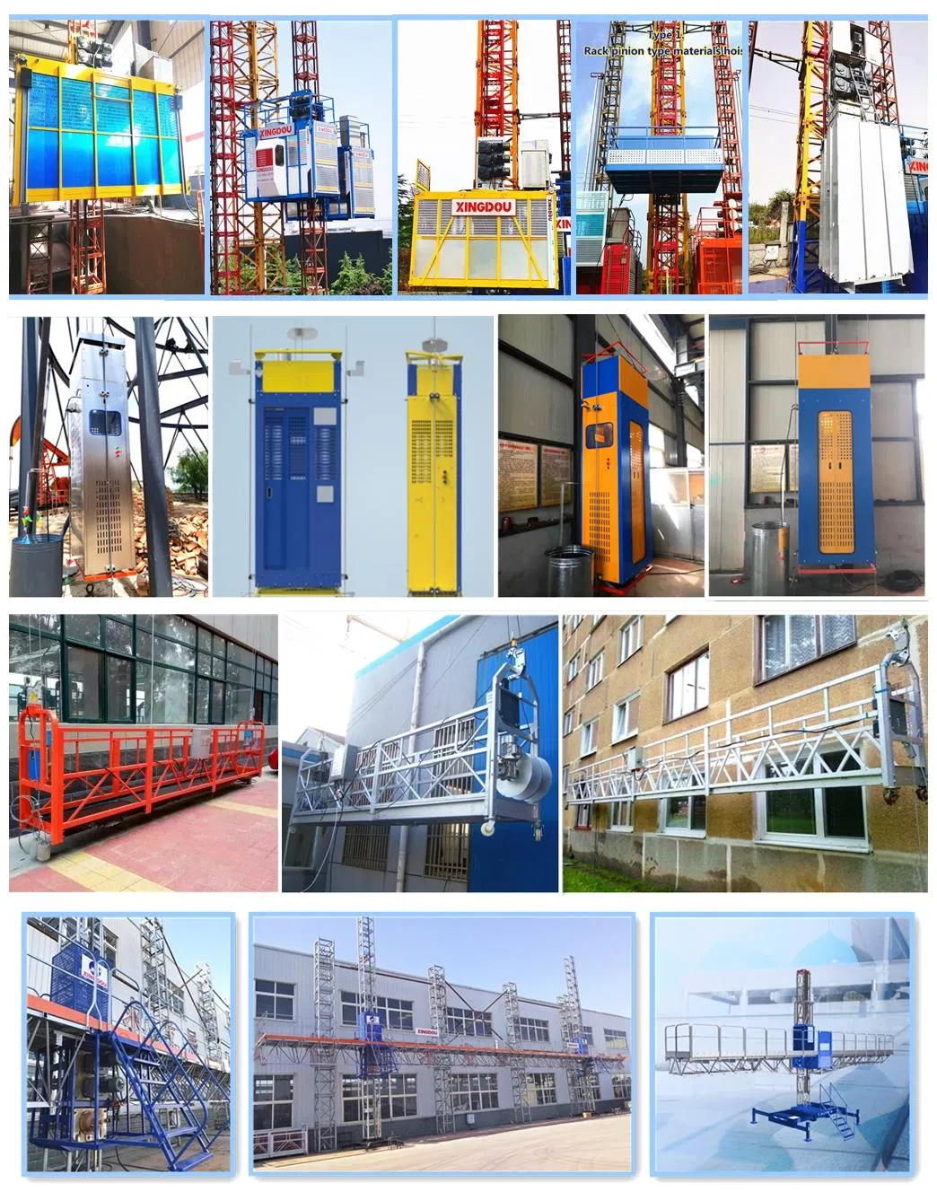 Competitive Price Sc100/100 Electric Building Hoist Facade Lifting Hoist