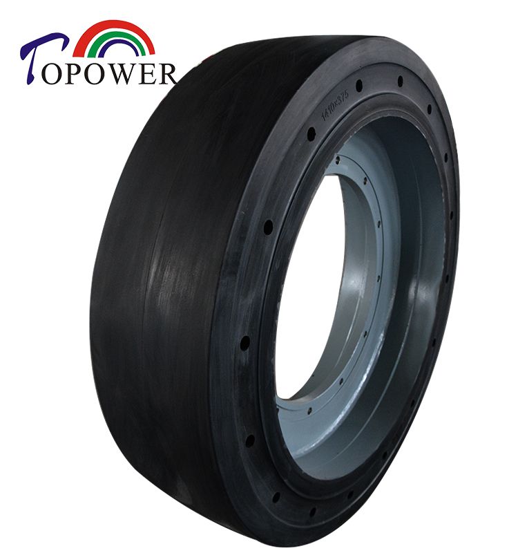 Gantry Crane Container Handler OTR Solid Tires 1410X375 and Rubber Tyre 14100X375