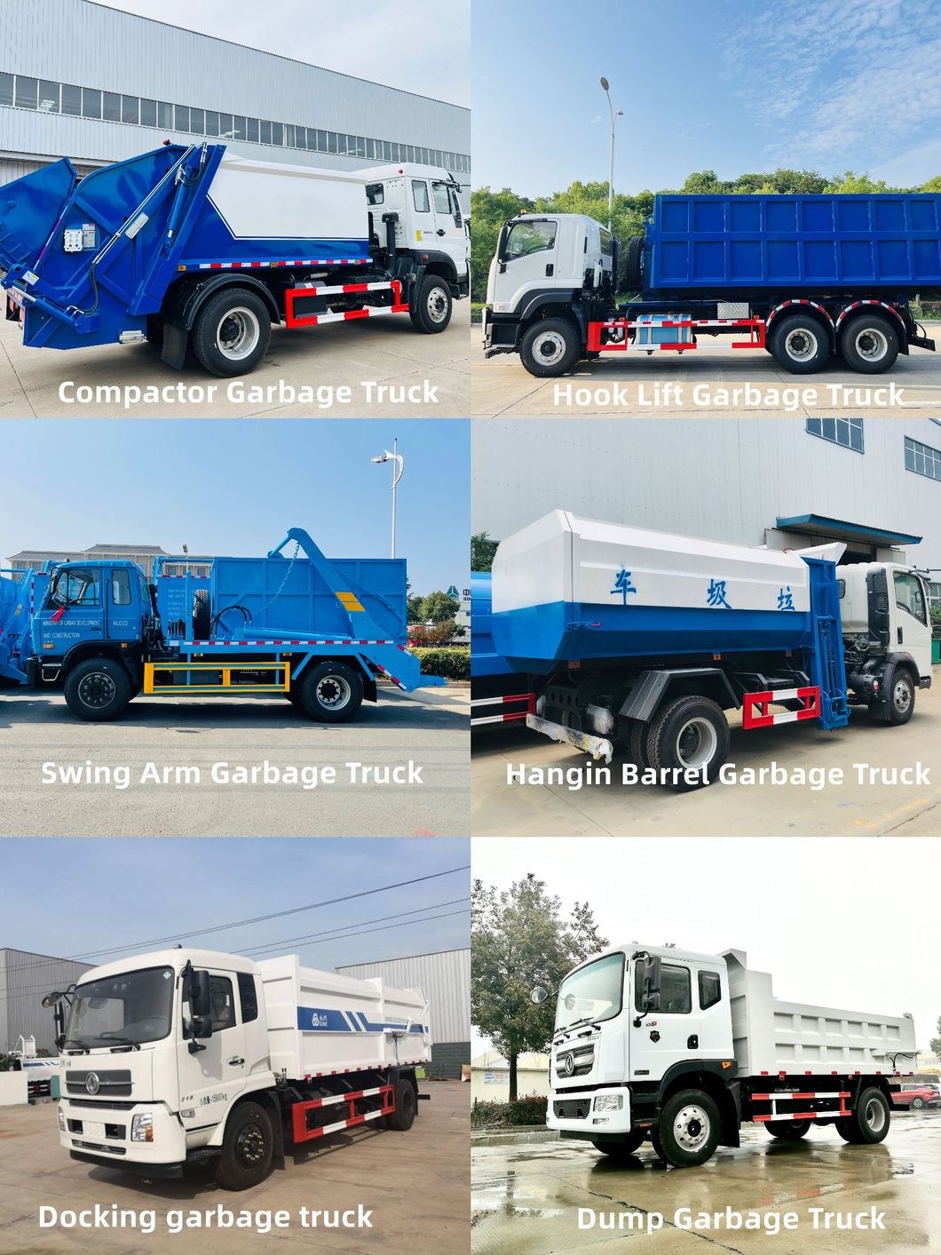 Manual Dongfeng 6X4 18mt 19cbm 19m3 19tons Hook Lift Garbage Transfer Truck