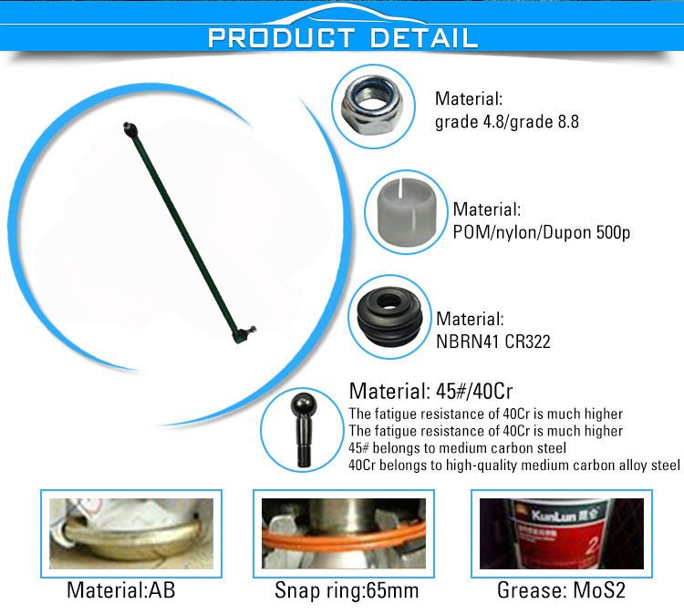 Wholesale Machinery Parts Steering Tie Rod End for Tractor Al82837 De16224 Al177937 Stabilizer Link