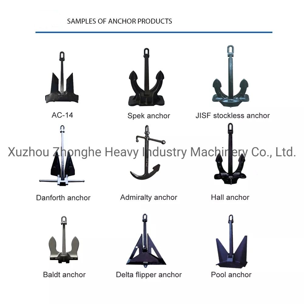 Stockless Matrosov Anchor for Ship Marine Anchor Black Painted Anchor