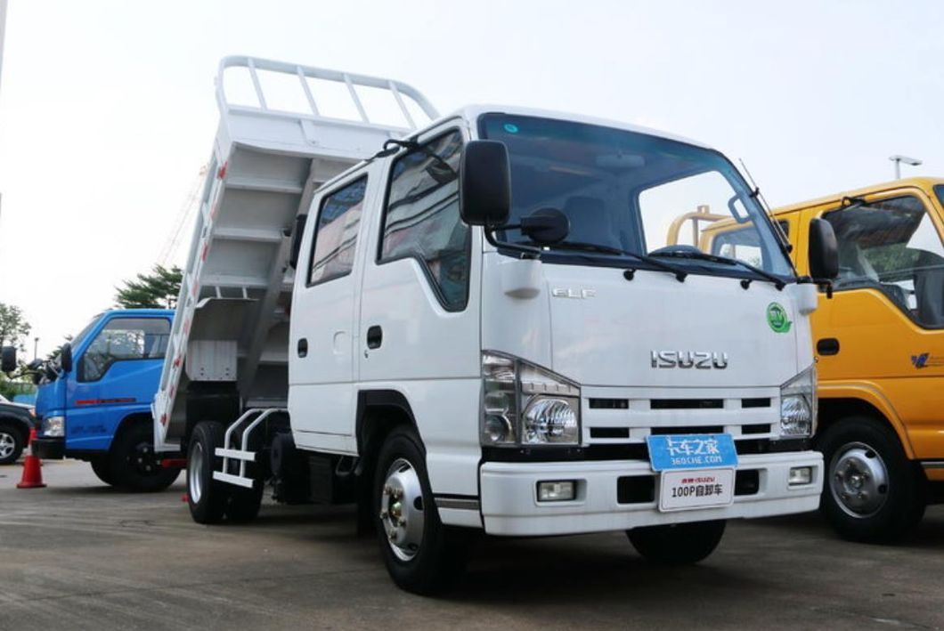 Double Row Cabin Isuzu Mini Tipper with 3 Cbm Dump Box