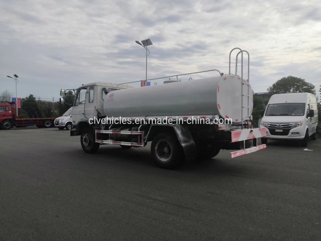 Dongfeng 153 15000L 304-2b Stainless Steel Drinking Water Transport Tank Truck