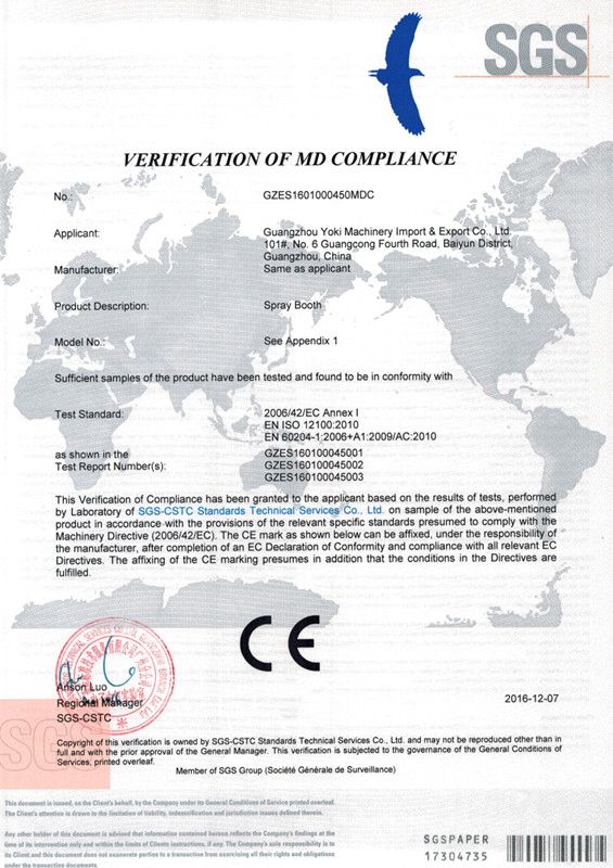 Yokistar Truck Bus Spray Paint Booth with Ce Certificate