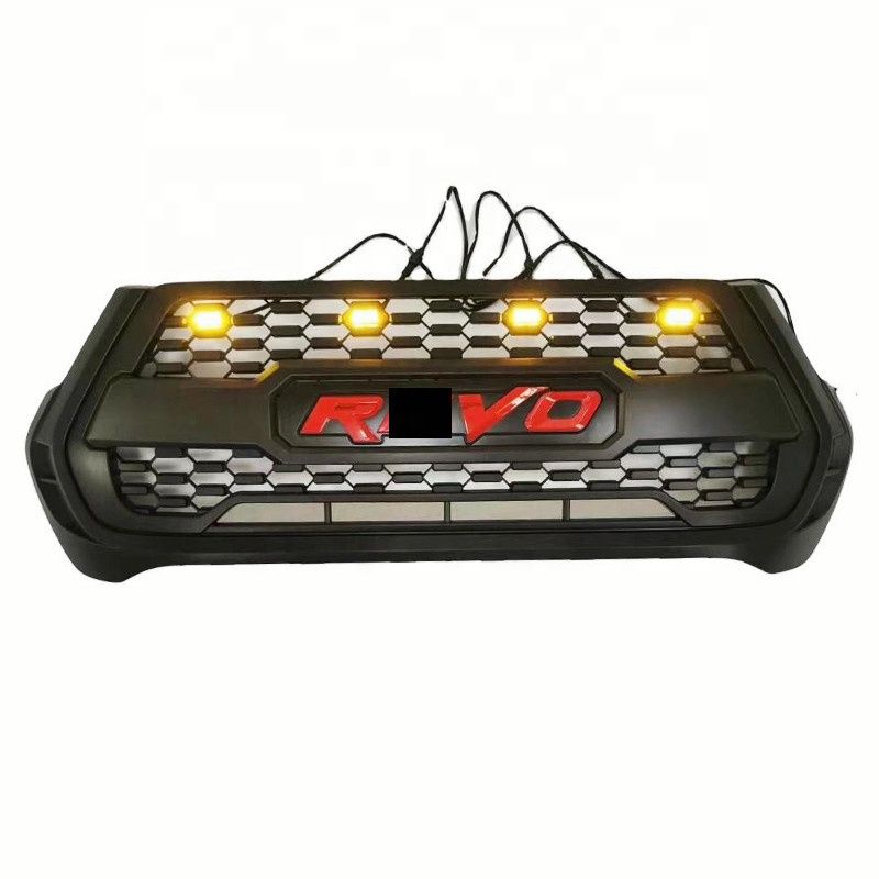 New Arrival Matte Black 4X4 ABS Plastic Car Front Grille for Toyota Hilux Revo 2021