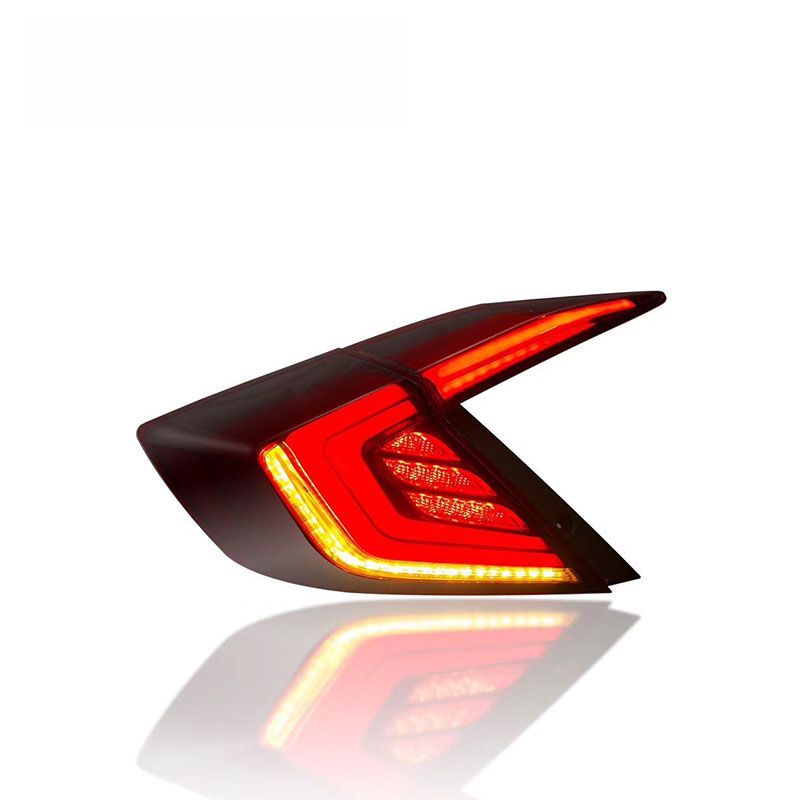 Dkmotion Tail Lamp for Honda Civic LED Rear Lamp 2016-2020 for 10th Civic Tail Light