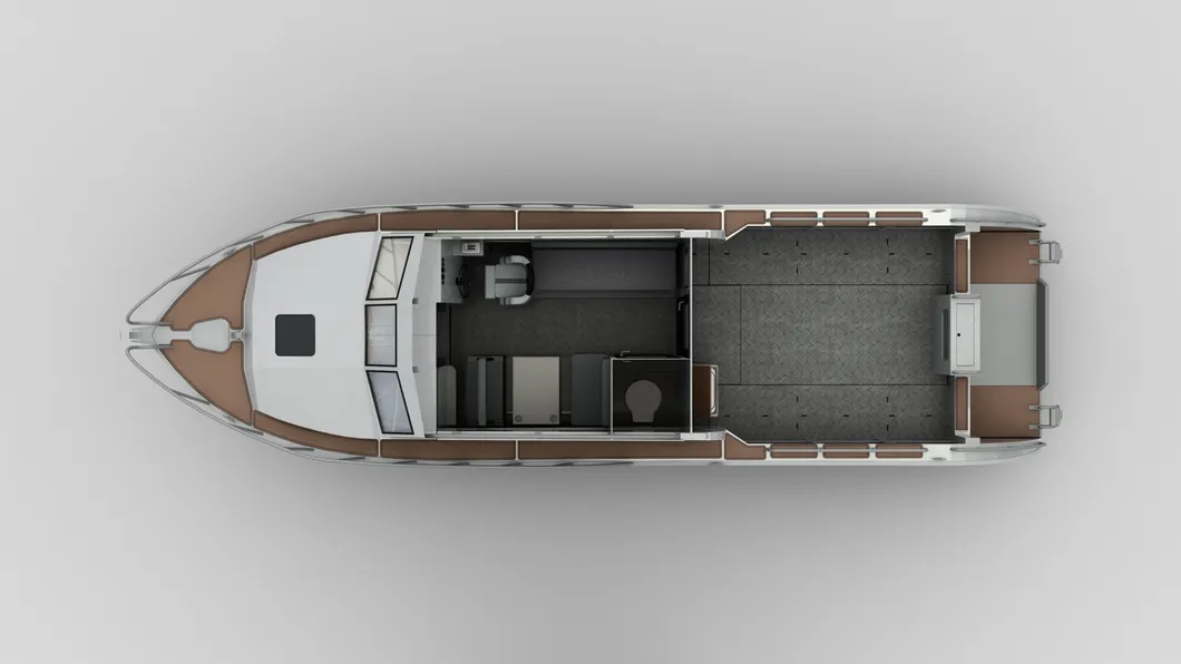 11.6m Large Aluminum Double Deck Lifestyle Boat for Fishing