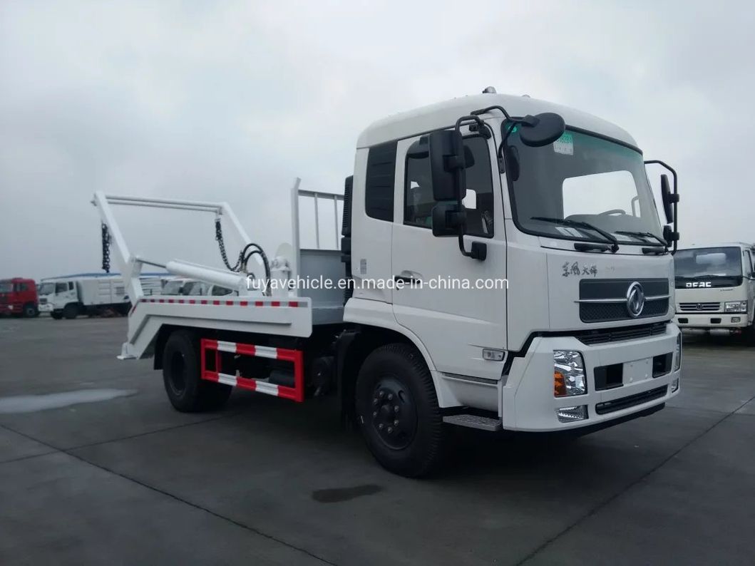 Cheap Price Dongfeng Kingrun 8m3 9m3 10m3 Skip Loader Truck Swing Arm Garbage Truck