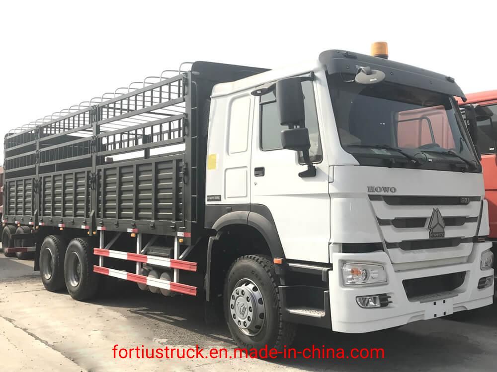Heavy Duty Truck Sinotruk HOWO 6X4 8X4 Master Animal Stake Vegetables Fruits Transport Fence Cargo Trucks for Sale