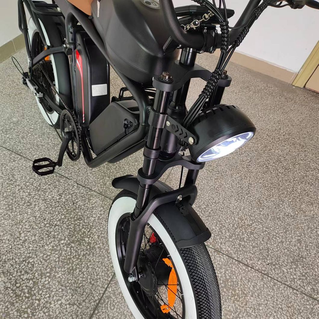 Dual Motor Electric Bike 1000W/1000W F/R Triple Battery 70ah/48V E Bike Oil Brake Full Suspension Fast Electric Fat Bike