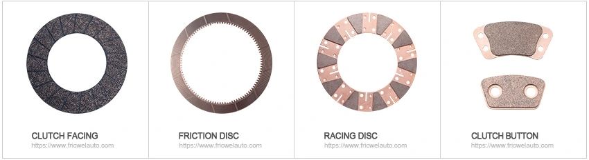 Fricwel Auto Parts Clutch Pads for Truck Heavy Duty Clutch Button Copper Clutch Button Ceramic Clut CH Button ISO/Ts16949 Certificate Fdl
