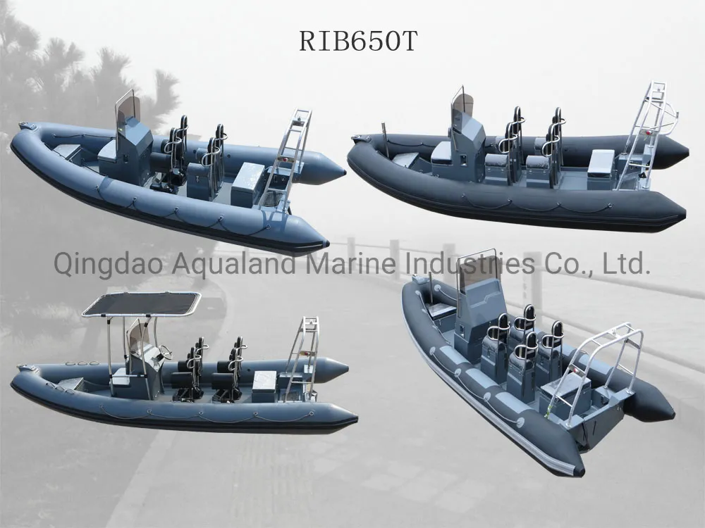 China Aqualand 19FT 5.8m Rib Patrol /Rigid Inflatable Diving Rescue Motor Boat (rib580t)
