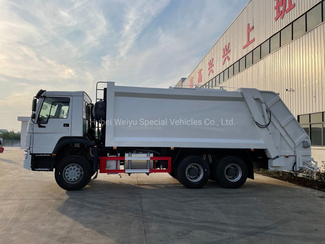 HOWO 336HP Rear Loader Compactor Garbage Box Trash Recycling Truck