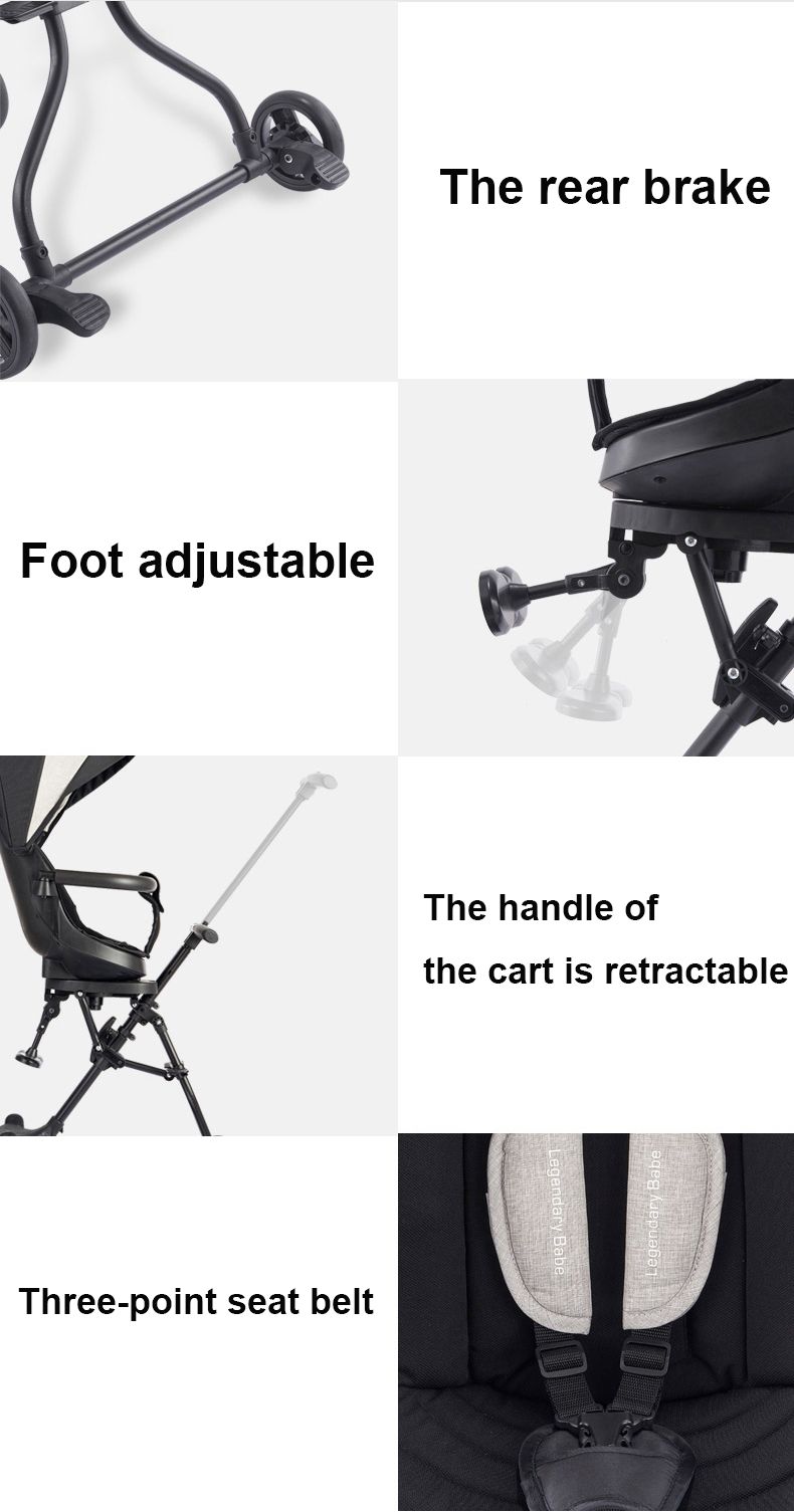 Light Weight Foldable Pushchairs Magic Stroller for Kids