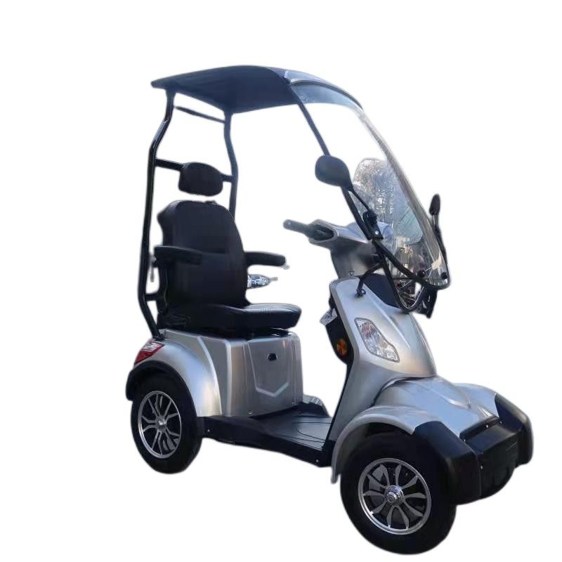 60V500W Lead Acid Battery Operated Powerful 4-Wheel Electric Mobility Scooter