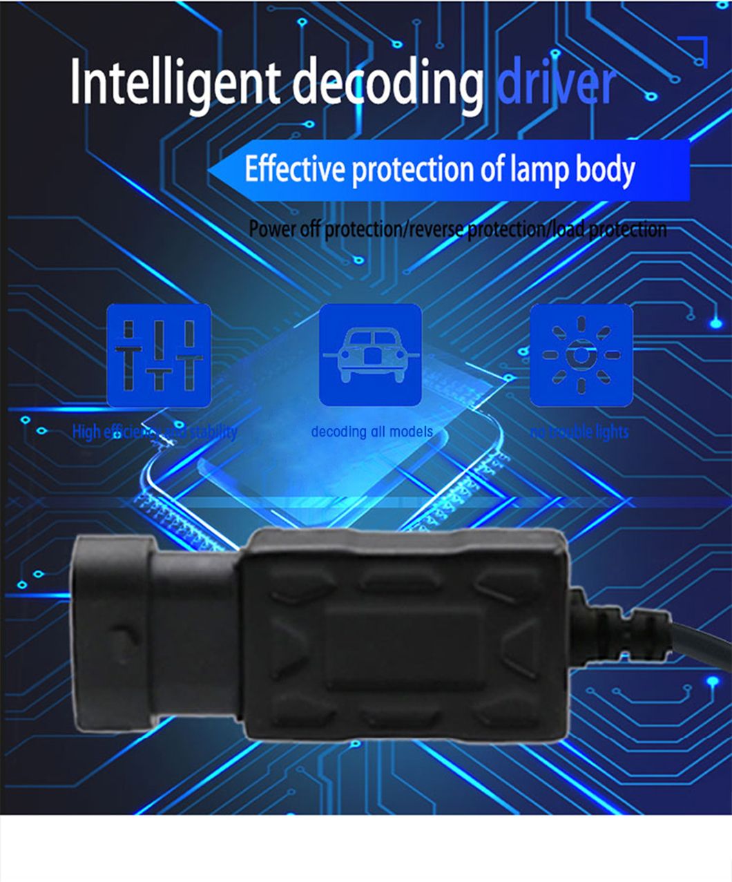 Haizg High Quality Chip Car LED Bulb 9005 9006 H1 LED Light H4 H7 H11 50W 15000lm 360 LED Headlight for Auto