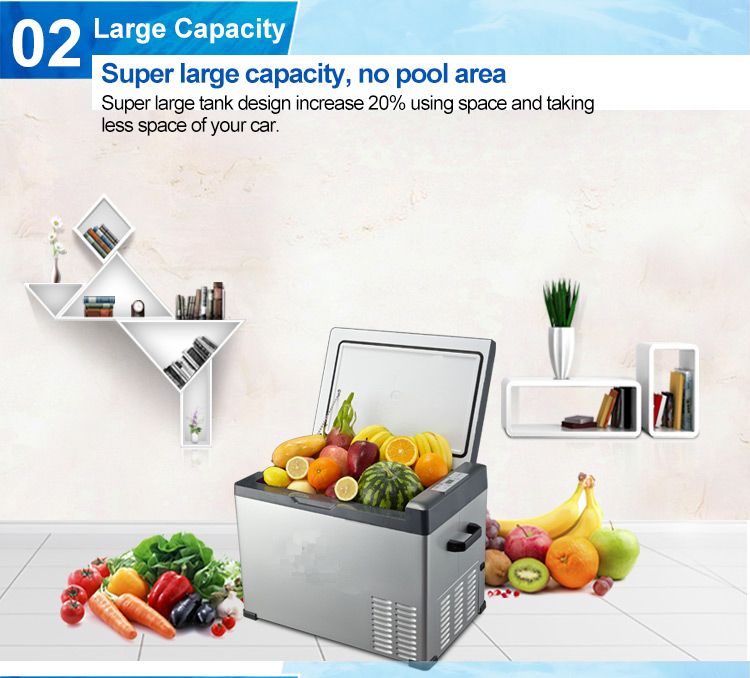18L Home Commercial Use 12/24V DC Compressor Portable Car Fridge Freezer