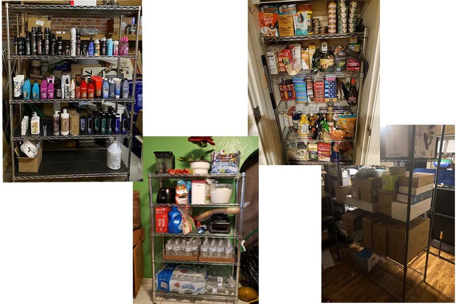 Mobile Style Chrome Wire Storage Trolley Shelving with PVC Castors