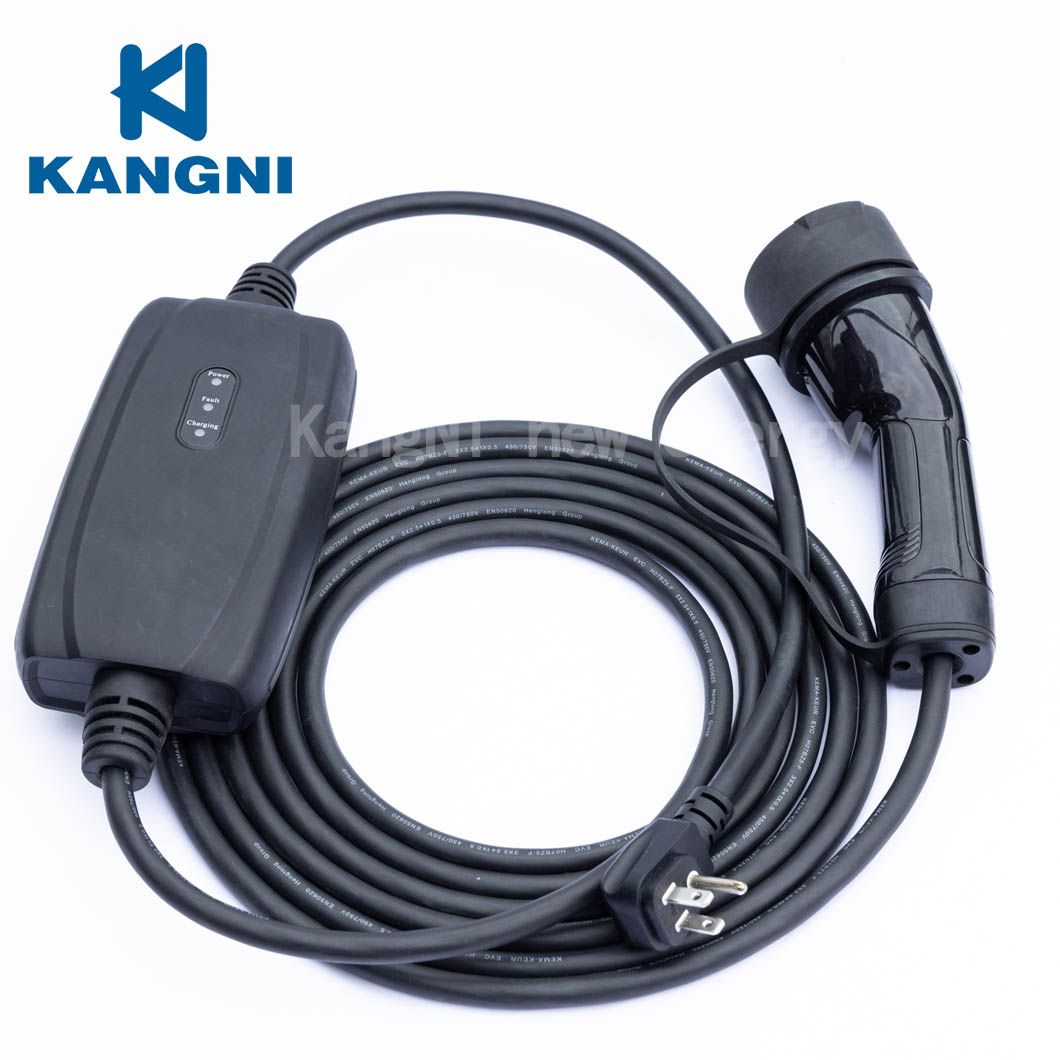 Kangni Portable EV Fast Charging Station 16A 3.5kw Single Phase IEC62196 Type2