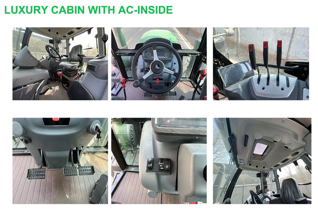2023 New Large Size Weichai Engine Luxury Cabin Tractors Multifunction Agricultural Big Diesel Tractor for Farming with Farm Equipment