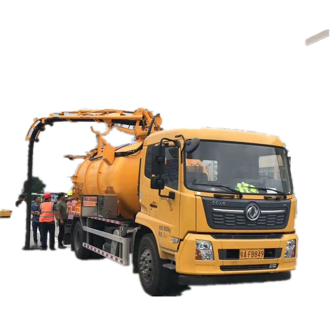 2t DFAC Mini Septic Tank Trucks Combined Sewer Jetting and Vacuum Trucks Jet Suction Trucks Clean Water Tank 1m3 Sewage Tank 1m3