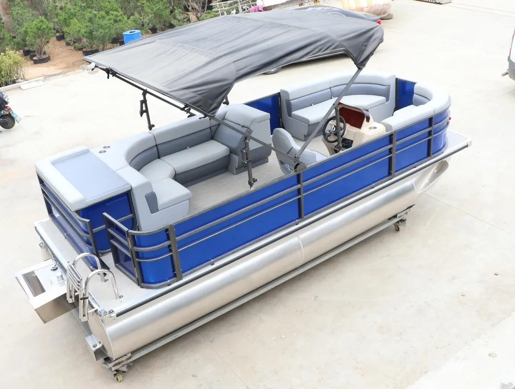 Luxury Aluminum Pontoon Boat for Party and Fishing