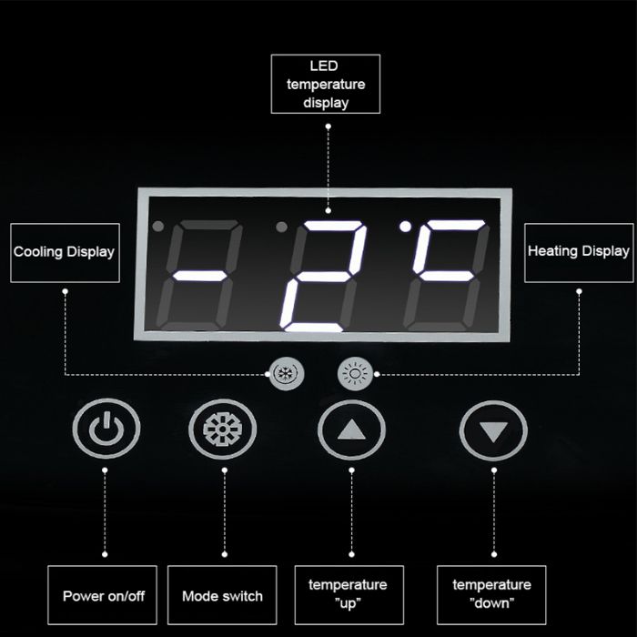 Large Capacity Portable Refrigerator 12 Volt Fridge Freezer for Car