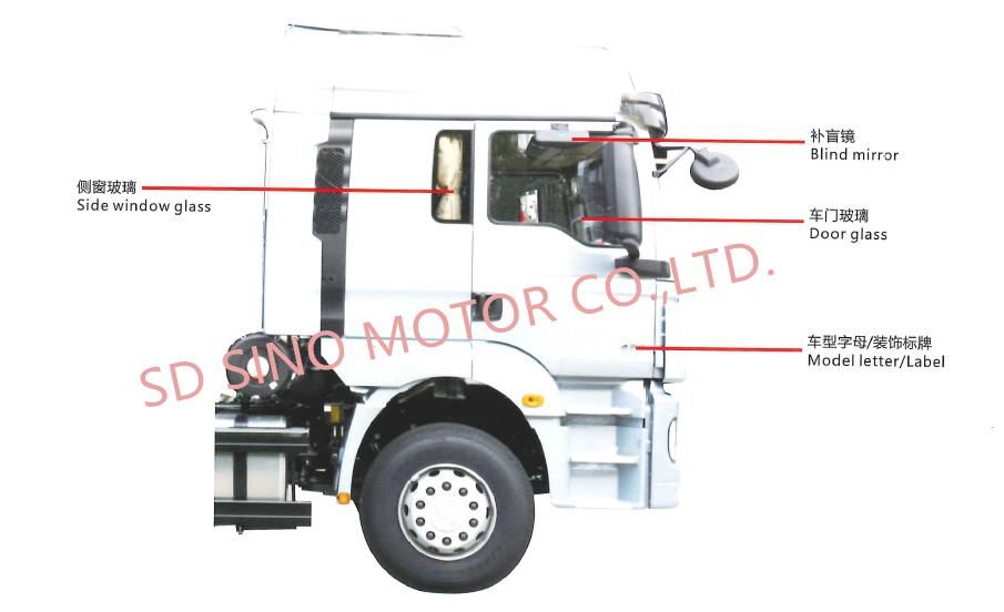 Shacman FAW HOWO Dongfeng Beiben Foton Truck Parts F3000 Rear View Mirror Left/Rear View Mirror Right
