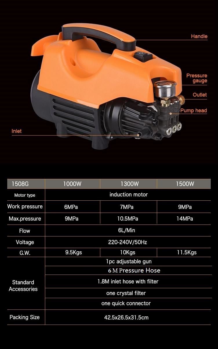 Popular Home Use Portable Car Washer Pressure Washer