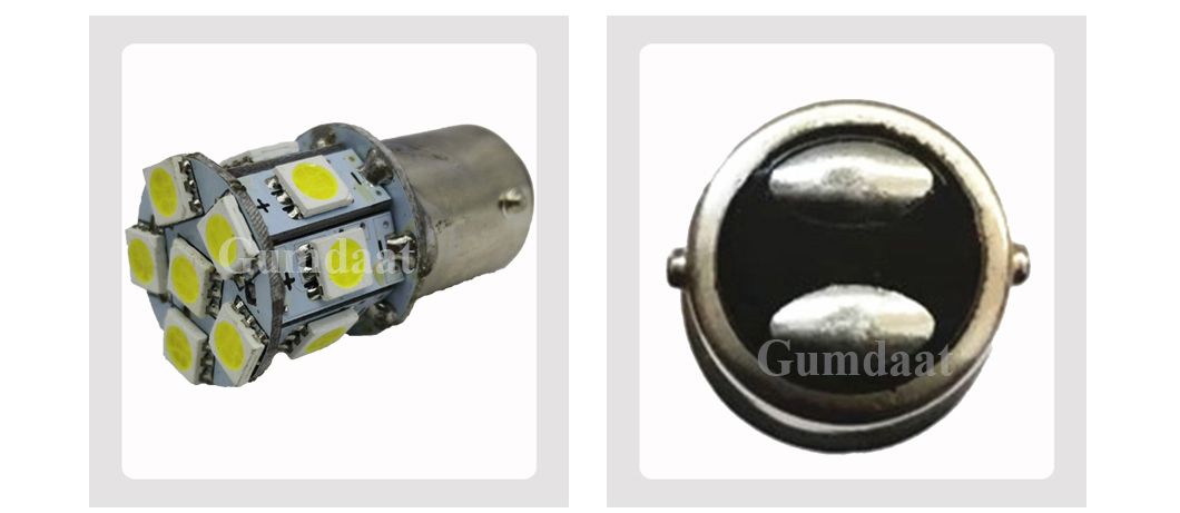Turn Signal Tail Bulb 12V 5050 13SMD 6000K Back up Reverse Lights White LED Bulbs with Dual Light