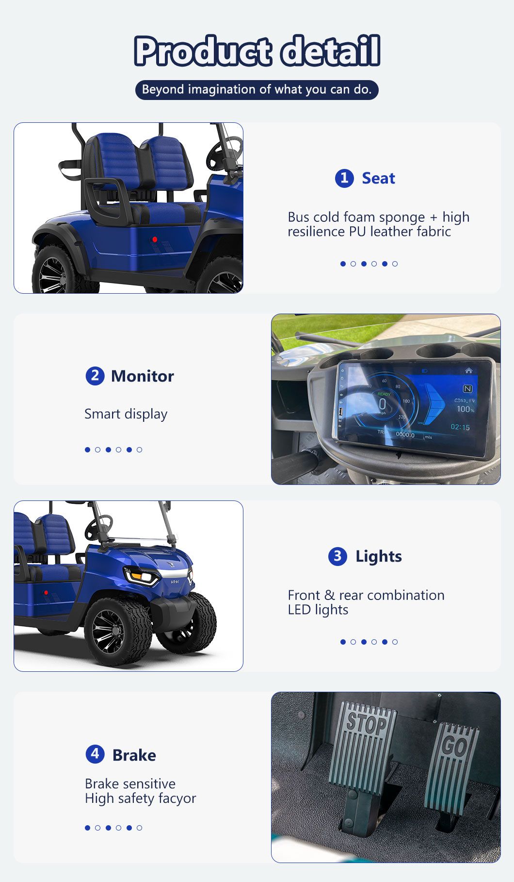 2023 New Design CE Customization ODM Electric Golf Cart