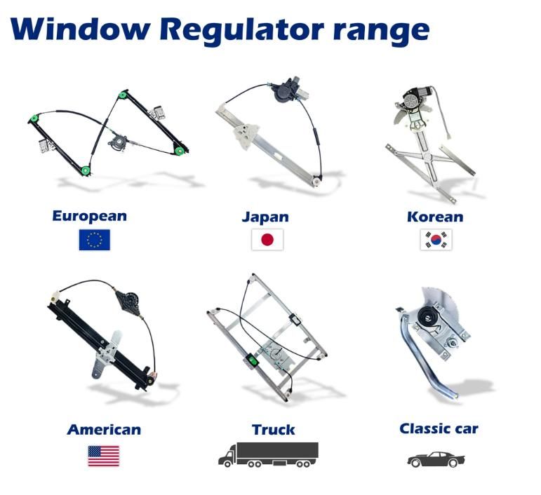 Universal Electronic Auto Car Power Window Regulator/ Lifter /Assembly OE: 25649704 25701606 Front Right 740-143
