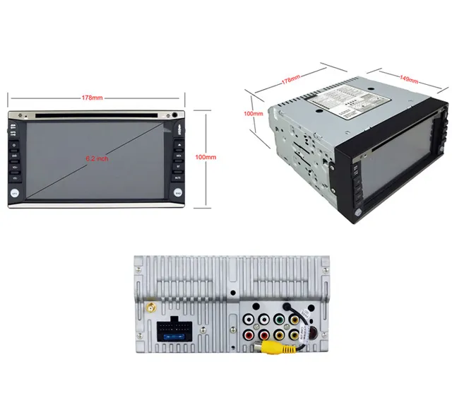 6.2inch Double DIN Car DVD Player with GPS Navigation