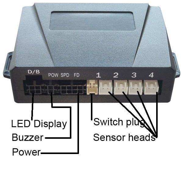 Car Parking Number Display Reversing Sensor Radar Detector