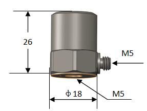 Factory Low Price Universal Single Axis Voltage Piezoelectric Acceleration Sensor Accelerometer (A21C500)