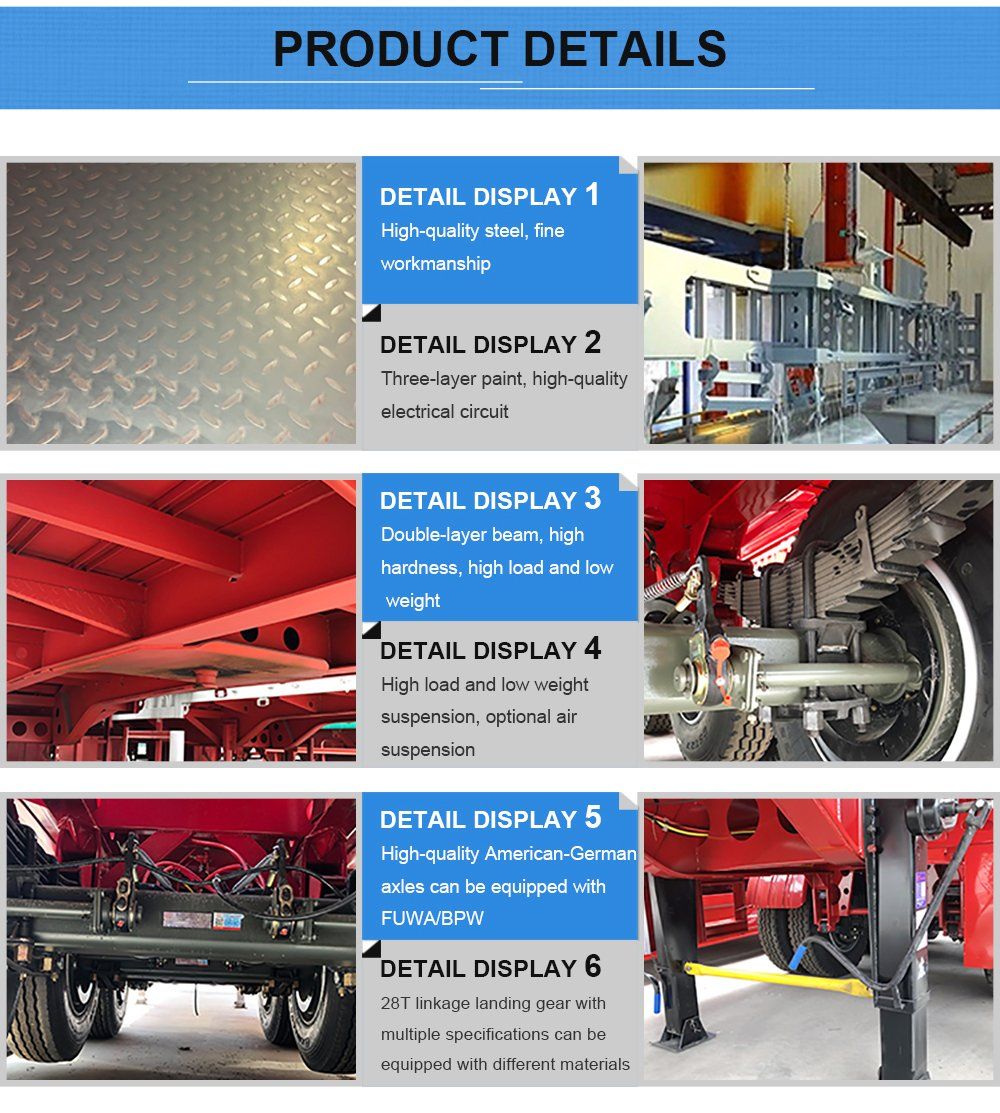 Luen 3 Axles 4 Axles Dry Powder Pneumatic Dust Tank Semi Trailer