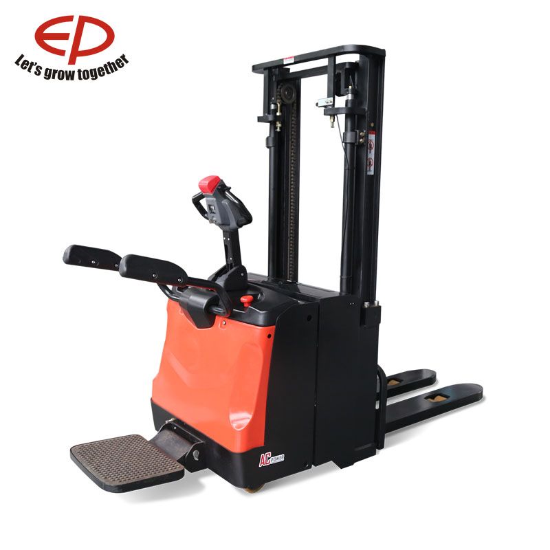 Es16-RS Riding Electric Stacker with 1.6ton Maintenance Free and AC Traction Pallet Truck