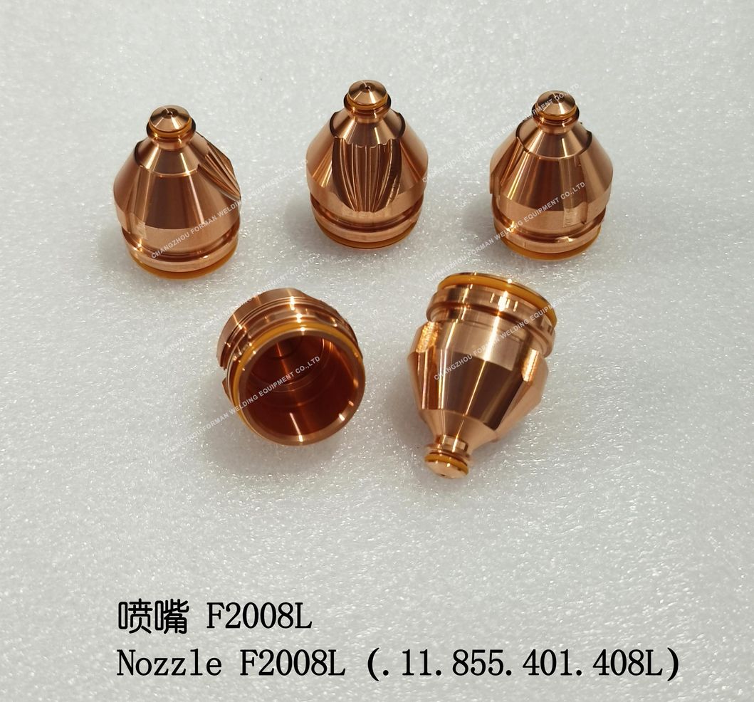 F2008L Nozzle. 11.855.401.408L for Kjellberg Plasma Cutting Torch Consumables