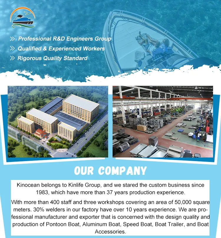 Kinocean High Speed All Welding Aluminum Landing Craft Work Fishing Boat