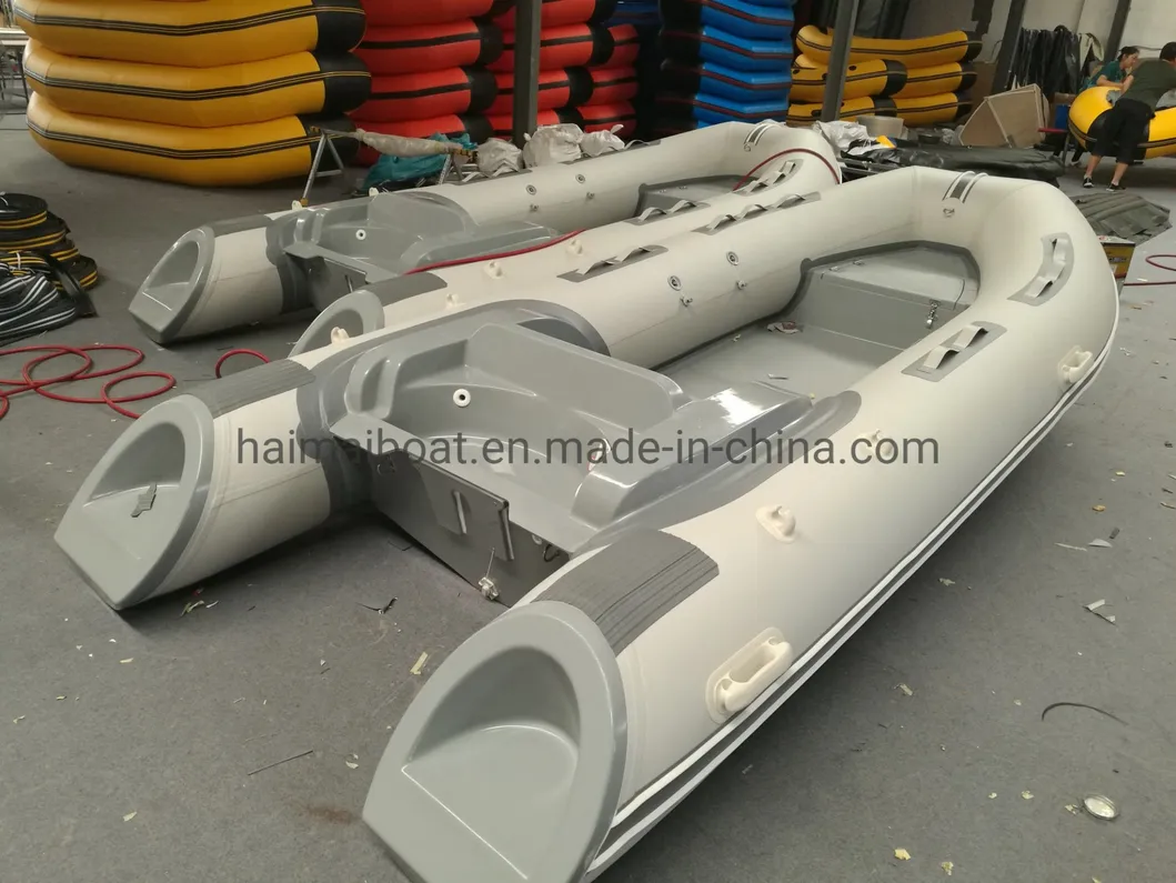 China Hot Sale Water Sport Products Rib390cm 12.9feet Fiberglass Aluminum Rigid Inflatable Boat Fiberglass Boat Rubber Boat Trawler Boat Cruiser Boat Ferry Boat