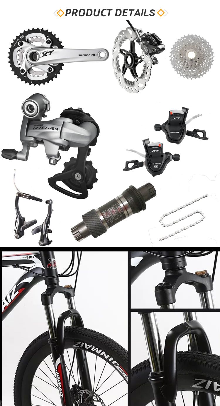 Wholesale Cycle 26 Inch Aluminium Frame with Gear 24 Speed Mountain Bicycle MTB Bike