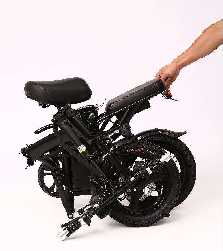 New Model Foldable 48V Lithium Battery Moutain Electric Bike with Light