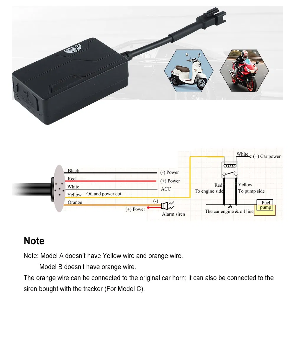 2g Mini GPS Tracker for Motorcycle Car and Electric Motorcycle Locator