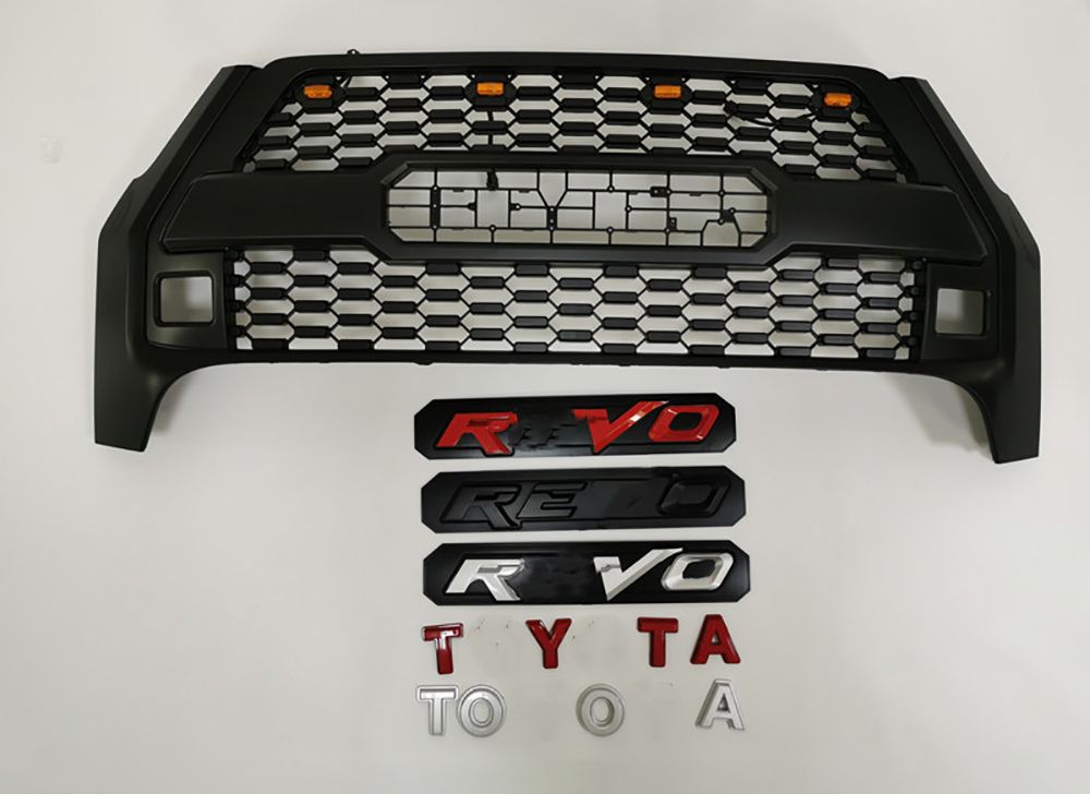 Auto Front Mesh Grille Offroad Pickup Fit for Rocco 2020 2021with /Without LED