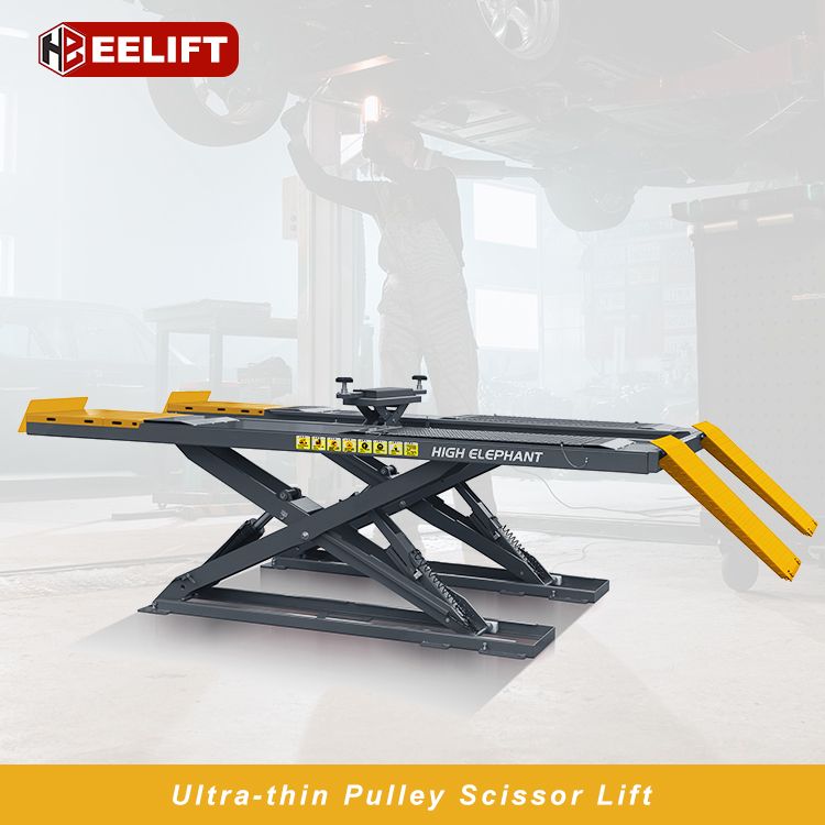 Customized Full Rise Underground Hydraulic Scissor Car Lift/ on-Ground Type Ultra-Thin Scissor Car Lift 4 Loading Tons with CE