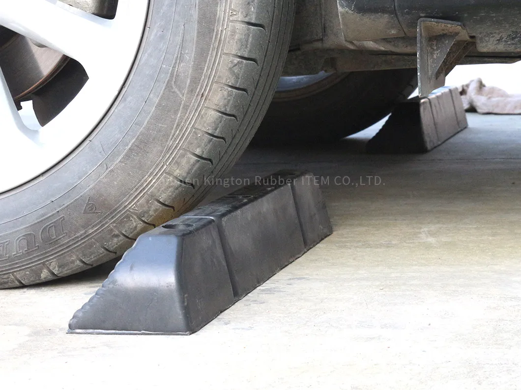 Superior Quality Cars Parking Rubber Wheel Stopper Wheel Chock 600mm*120mm*100mm
