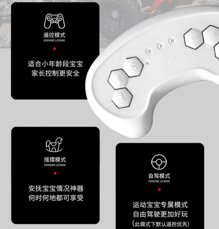 Children&prime;s Electric Vehicle Can Take Two Person Four-Wheel off-Road Vehicle Children&prime;s Four Wheel Remote Control Car Men&prime;s and Women&prime;s Swing Toy Car
