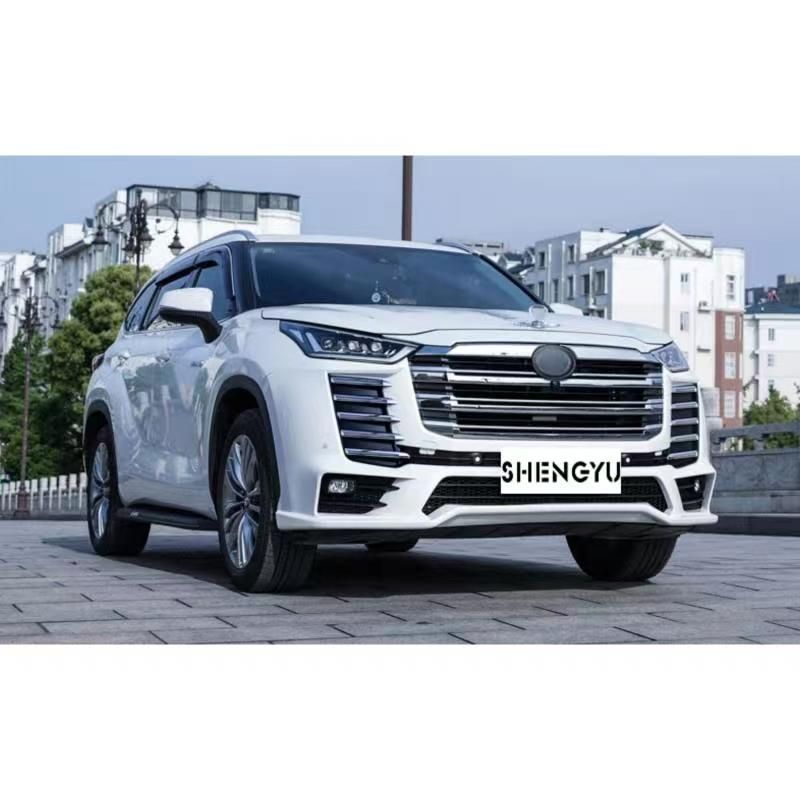 Hot Sale Car Bumper Contain Front Bumper Assembly with Grille Rear Diffuser for Toyota Highlander 2022 Upgrade to LC300 Model