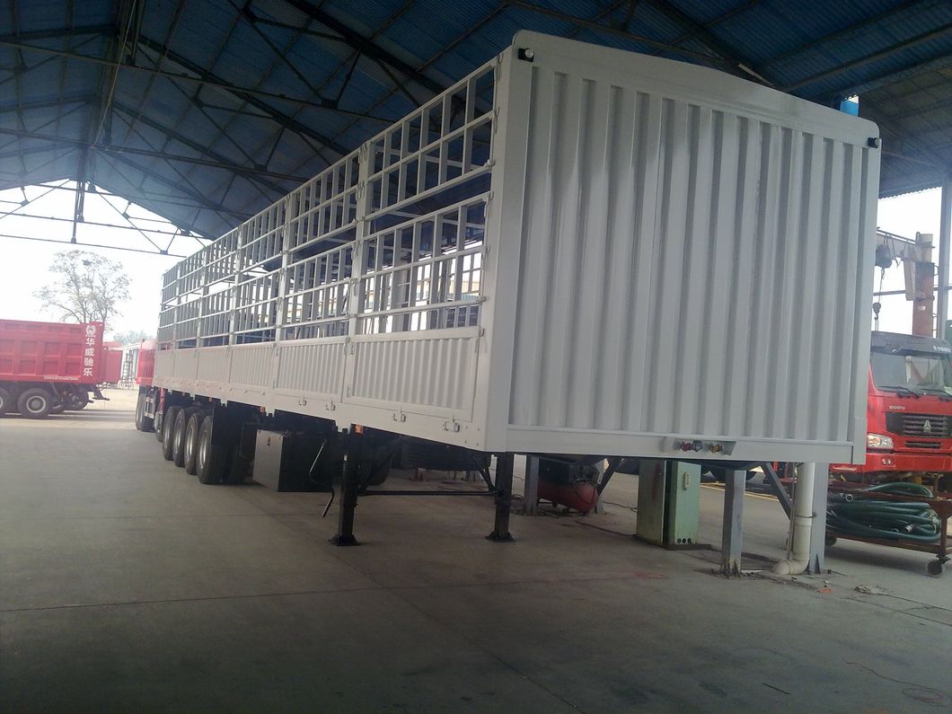 Sinotruk 3 Axle Storehouse Cargo Semi Trailer Cimc Trailer